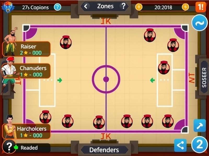 Kabaddi defensive formations diagram